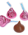 Hershey's Kisses Pink Foiled Milk Chocolate Candy: 400-Piece Bag