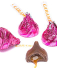 Hershey's Kisses Pink Foiled Milk Chocolates with Caramel Filling: 60-Piece Bag