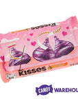 Hershey's Kisses Pink Foiled Milk Chocolates with Caramel Filling: 60-Piece Bag