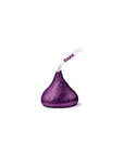 Hershey's Kisses Purple Foiled Dark Chocolate Candy: 1LB Bag