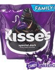 Hershey's Kisses Purple Foiled Dark Chocolate Candy: 1LB Bag