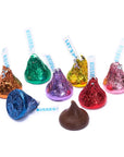 Hershey's Kisses Rainbow Assortment Foiled Milk Chocolate Candy: 400-Piece Bag - Candy Warehouse