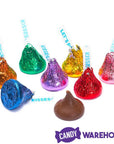 Hershey's Kisses Rainbow Assortment Foiled Milk Chocolate Candy: 400-Piece Bag - Candy Warehouse