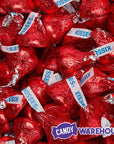 Hershey's Kisses Red Foiled Milk Chocolate Candy: 400-Piece Bag - Candy Warehouse