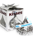 Hershey's Kisses Silver Foiled Big Milk Chocolate Candy: 7-Ounce Gift Box - Candy Warehouse