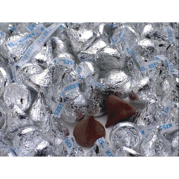 Hershey's Kisses Silver Foiled Milk Chocolate Candy: 400-Piece Bag - Candy Warehouse