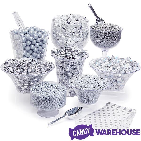 Hershey's Kisses Silver Foiled Milk Chocolate Candy: 400-Piece Bag - Candy Warehouse