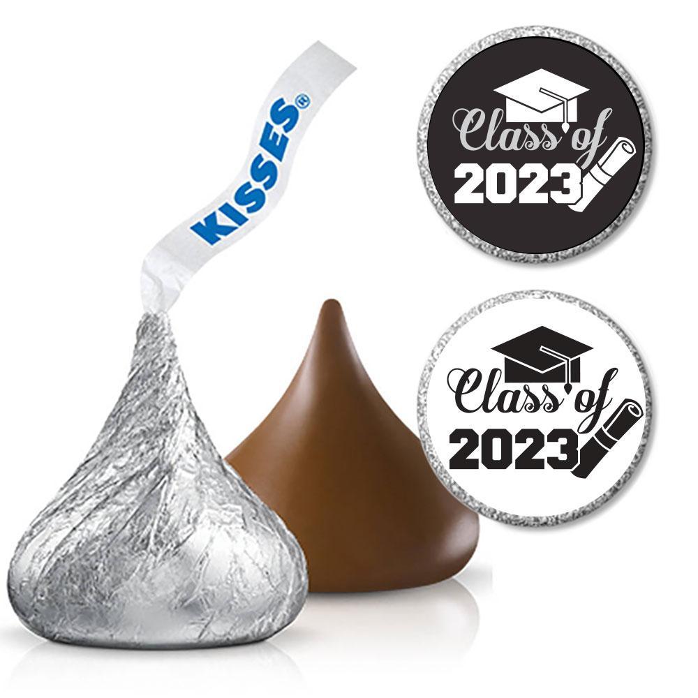 Hershey's Kisses Stickers - Graduation: 108-Piece Sheet - Candy Warehouse