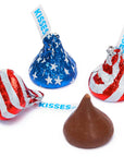 Hershey's Kisses USA Flag Foiled Milk Chocolate Candy: 12-Ounce Bag - Candy Warehouse