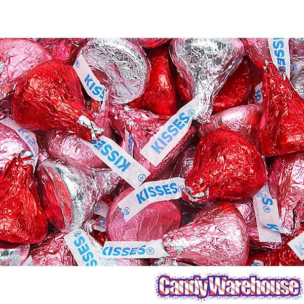 Hershey's Kisses Valentine Foiled Milk Chocolate Candy: 100-Piece Bag ...