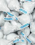 Hershey's Kisses White Foiled Milk Chocolate Candy: 400-Piece Bag