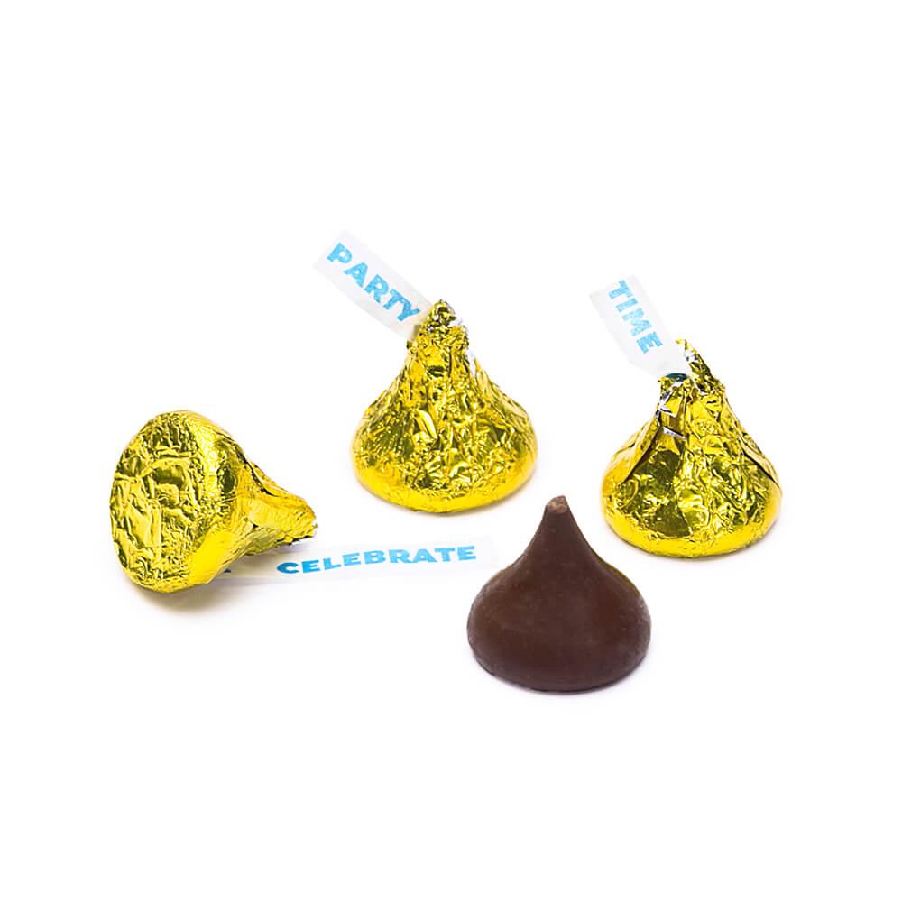 Hershey&#39;s Kisses Yellow Foiled Milk Chocolate Candy: 100-Piece Bag - Candy Warehouse