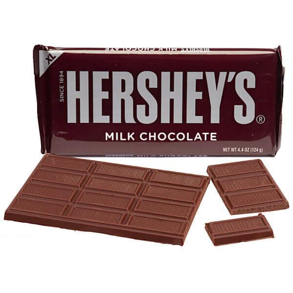 Hershey&#39;s Milk Chocolate 4.4-Ounce Jumbo Candy Bars: 12-Piece Box - Candy Warehouse