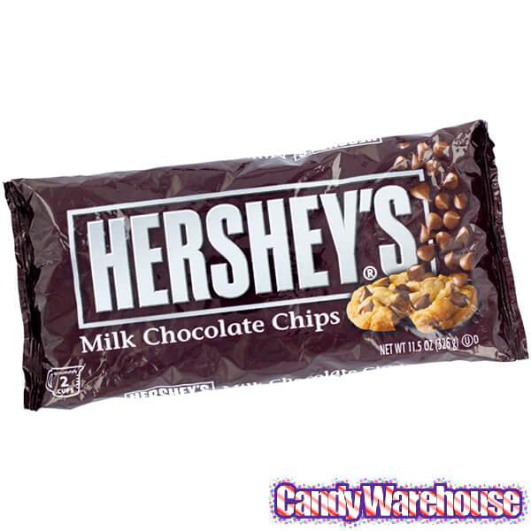 Hershey's Milk Chocolate Baking Chips: 11.5-Ounce Bag - Candy Warehouse