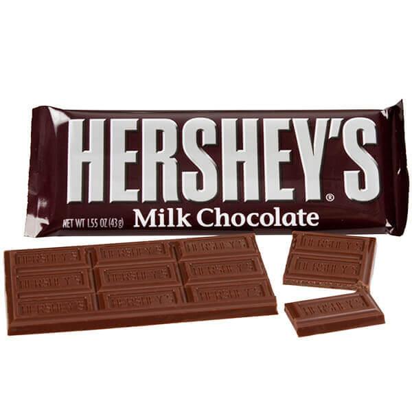 Hershey's Milk Chocolate Candy Bars: 36-Piece Box - Candy Warehouse