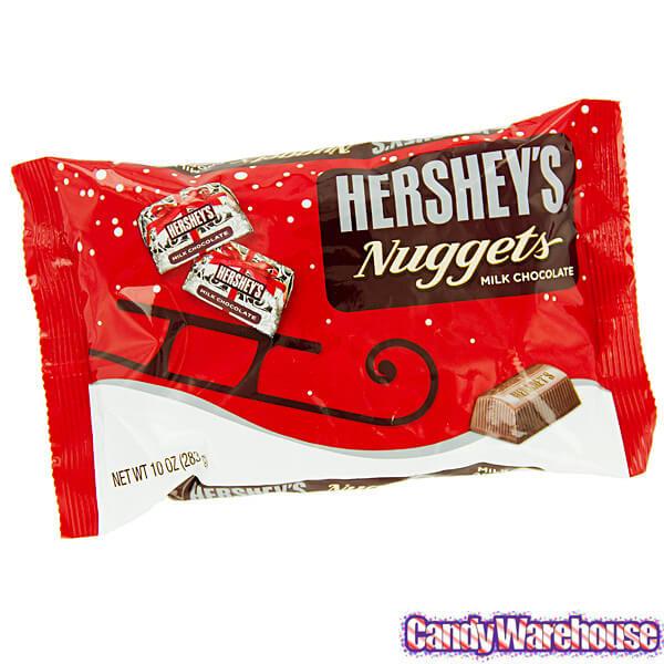 Hershey&#39;s Milk Chocolate Christmas Nuggets Candy: 10-Ounce Bag - Candy Warehouse