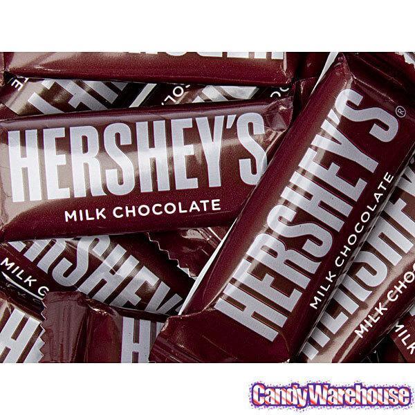 Hershey&#39;s Milk Chocolate Snack Size Candy Bars: 40-Piece Bag - Candy Warehouse