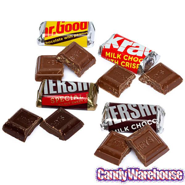 Hershey's Miniatures Chocolate Bars Assortment: 25LB Case - Candy Warehouse