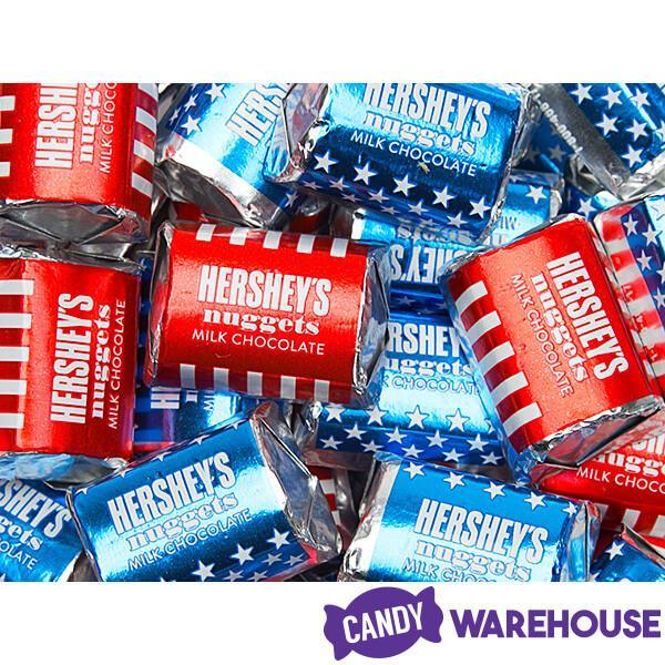 Hershey's Nuggets Chocolate Assortment - USA Flag: 10.8-Ounce Bag - Candy Warehouse