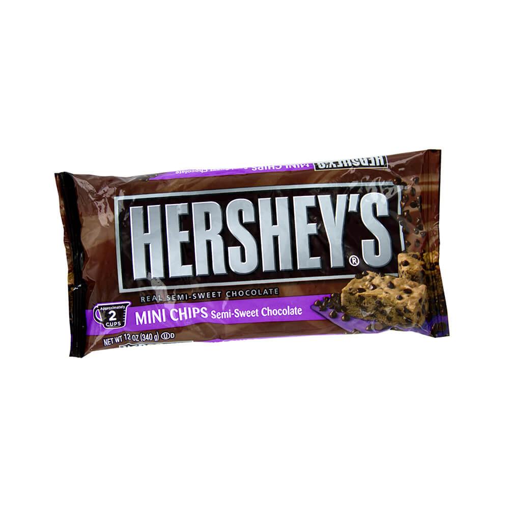 Hershey&#39;s Semi-Sweet Chocolate Chips - Mini: 12-Ounce Bag - Candy Warehouse