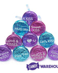 Hershey's Valentine Conversation Kisses Foiled Milk Chocolate Candy: 60-Piece Bag - Candy Warehouse