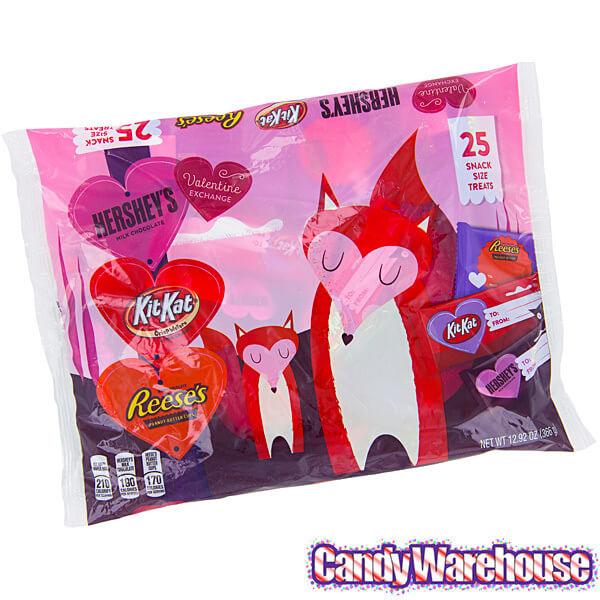 Hershey's Valentine Exchange Chocolates: 25-Piece Bag - Candy Warehouse