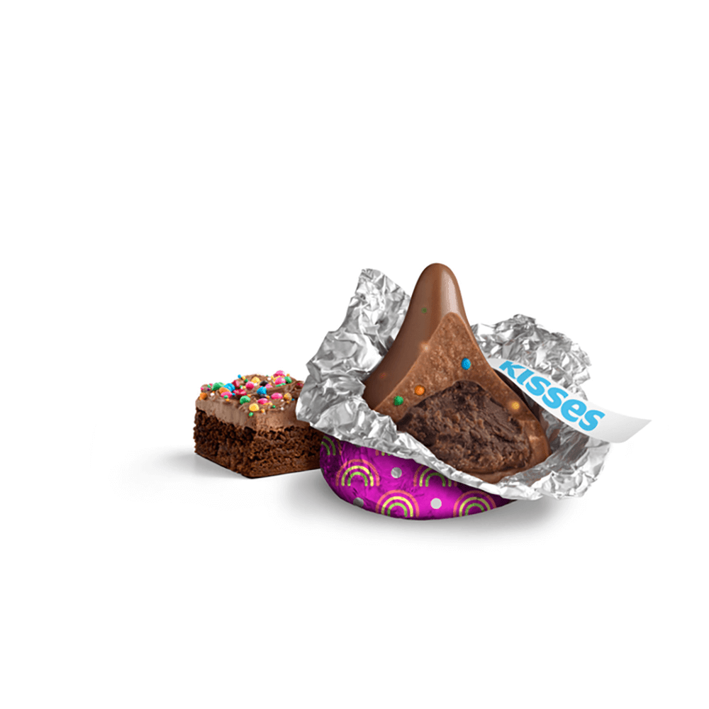 Hershey's Kisses Rainbow Brownie Candy: 9-Ounce Bag - Candy Warehouse