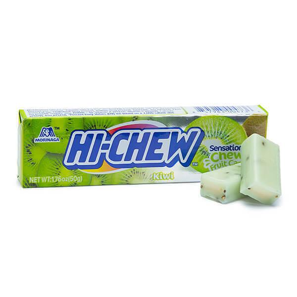 Hi-Chew Fruit Chews 10-Piece Candy Packs - Kiwi: 15-Piece Box - Candy Warehouse