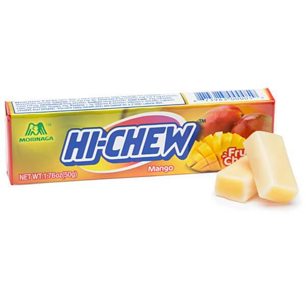 Hi-Chew Fruit Chews 10-Piece Candy Packs - Mango: 15-Piece Box - Candy Warehouse