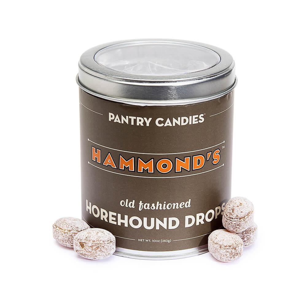 Horehound Drops Hard Candy: 10-Ounce Tin - Candy Warehouse