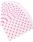 Hot Pink Polka Dot Candy Bags: 25-Piece Pack - Candy Warehouse