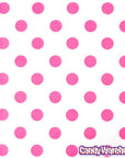 Hot Pink Polka Dot Candy Bags: 25-Piece Pack - Candy Warehouse