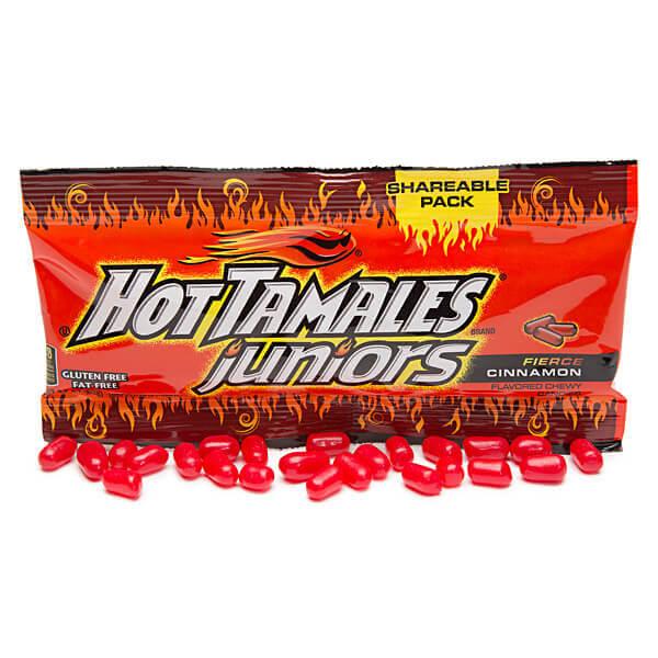 Hot Tamales Juniors Candy 3.5-Ounce Packs: 18-Piece Box - Candy Warehouse