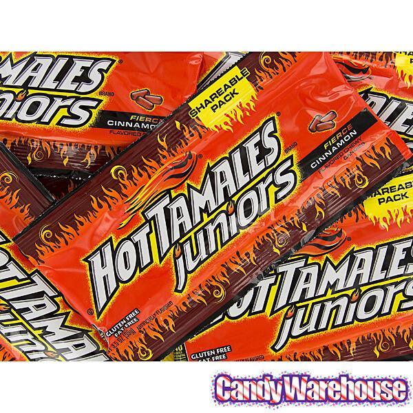 Hot Tamales Juniors Candy 3.5-Ounce Packs: 18-Piece Box - Candy Warehouse