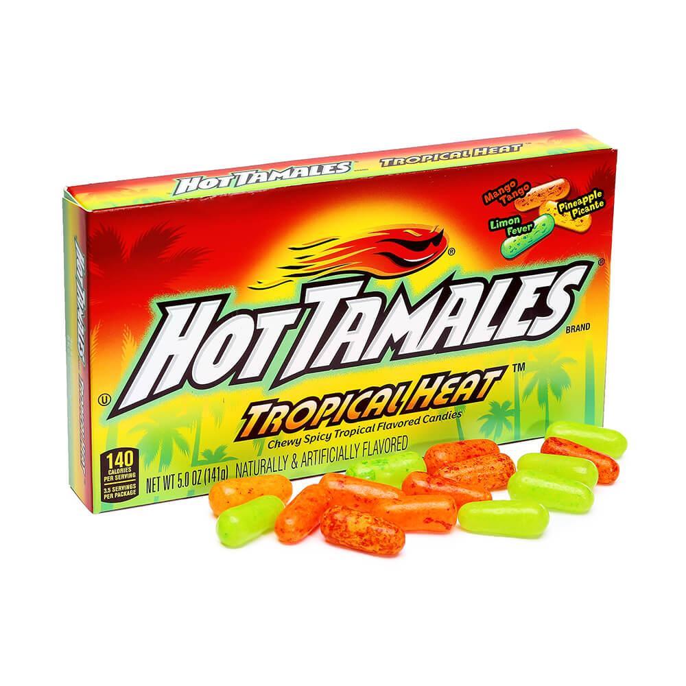 Hot Tamales Tropical Heat Candy 5-Ounce Packs: 12-Piece Box - Candy Warehouse