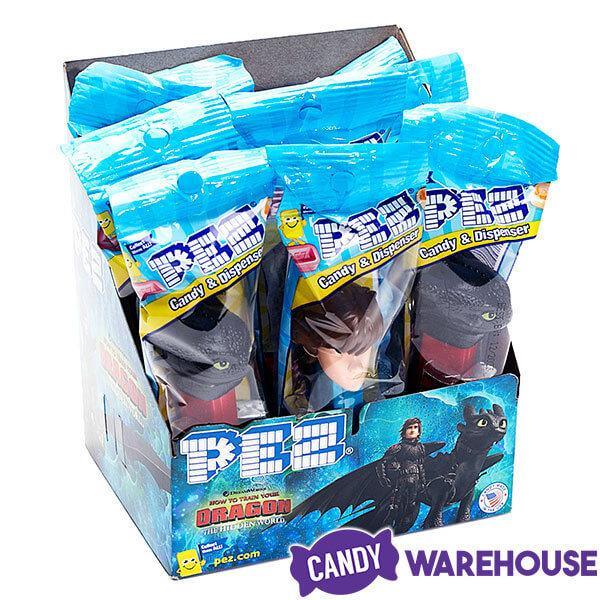 How To Train Your Dragon PEZ Candy Packs: 12-Piece Display - Candy Warehouse