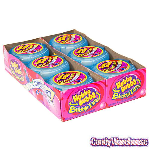 Hubba Bubba Bubble Tape Gum Rolls - Triple Treat: 12-Piece Box - Candy Warehouse