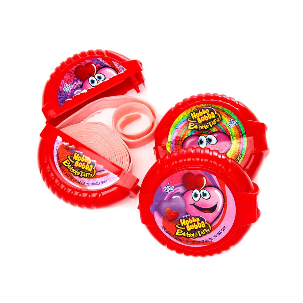 Hubba Bubba Valentine Bubble Tape Gum Rolls: 12-Piece Box - Candy Warehouse