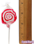 Hypno Pops Petite Swirled Lollipops - Cherry: 100-Piece Bag - Candy Warehouse