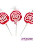 Hypno Pops Petite Swirled Lollipops - Cherry: 100-Piece Bag - Candy Warehouse