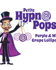 Hypno Pops Petite Swirled Lollipops - Grape: 100-Piece Bag