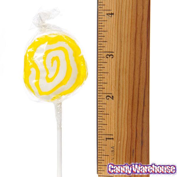 Hypno Pops Petite Swirled Lollipops - Lemon: 100-Piece Bag - Candy Warehouse