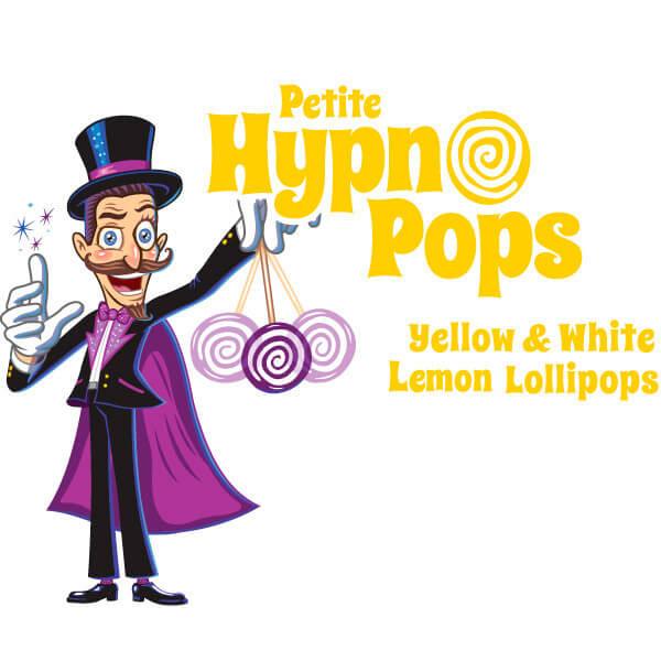 Hypno Pops Petite Swirled Lollipops - Lemon: 100-Piece Bag - Candy Warehouse