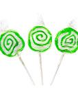 Hypno Pops Petite Swirled Lollipops - Lime: 100-Piece Bag