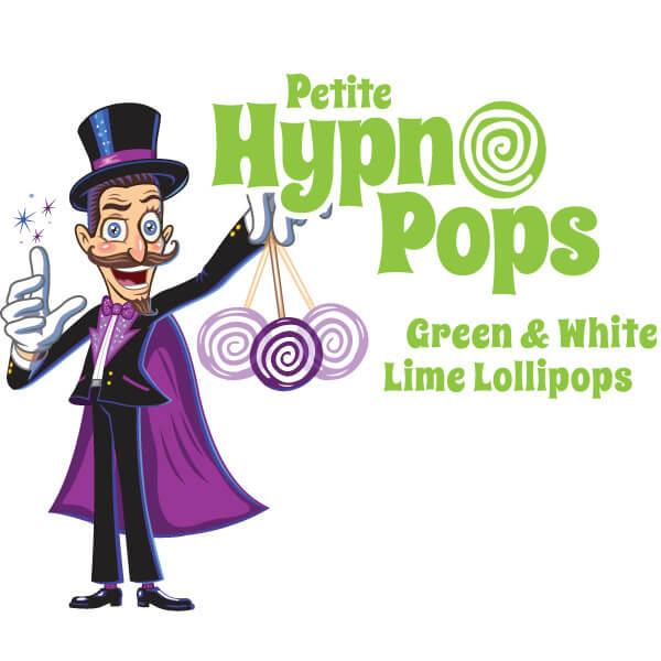 Hypno Pops Petite Swirled Lollipops - Lime: 100-Piece Bag - Candy Warehouse