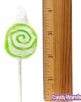 Hypno Pops Petite Swirled Lollipops - Lime: 100-Piece Bag