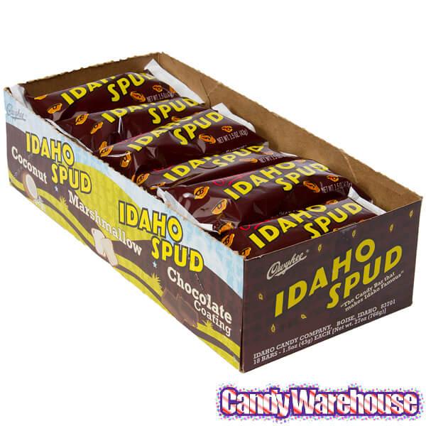 Idaho Spud Candy Bars: 18-Piece Box - Candy Warehouse