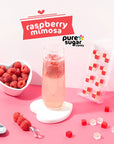 Pure Sugar Candy Raspberry Mimosa Candy Cubes