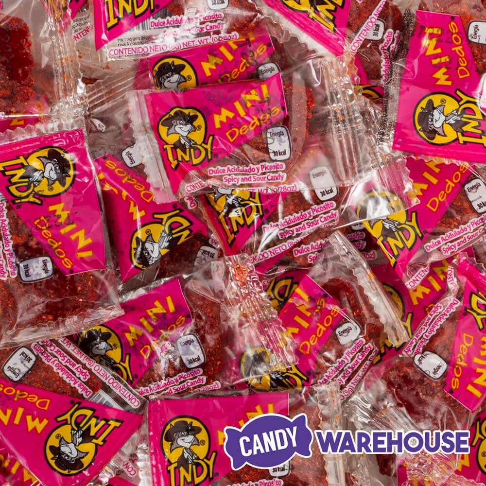 Indy Mini Dedos Spicy and Sour Candy: 50-Piece Bag | Candy Warehouse