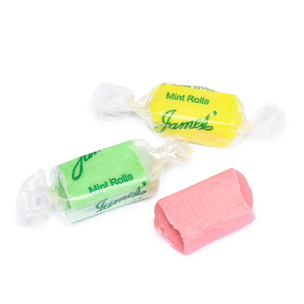 James' Creamy Buttermint Rolls: 5LB Bag - Candy Warehouse